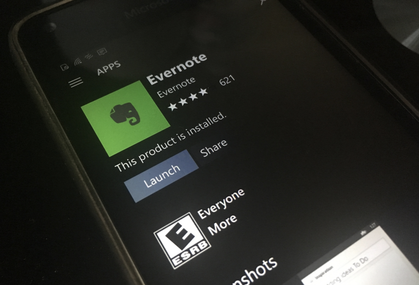 Evernote Announced to Stop Support to WP and the BlackBerry