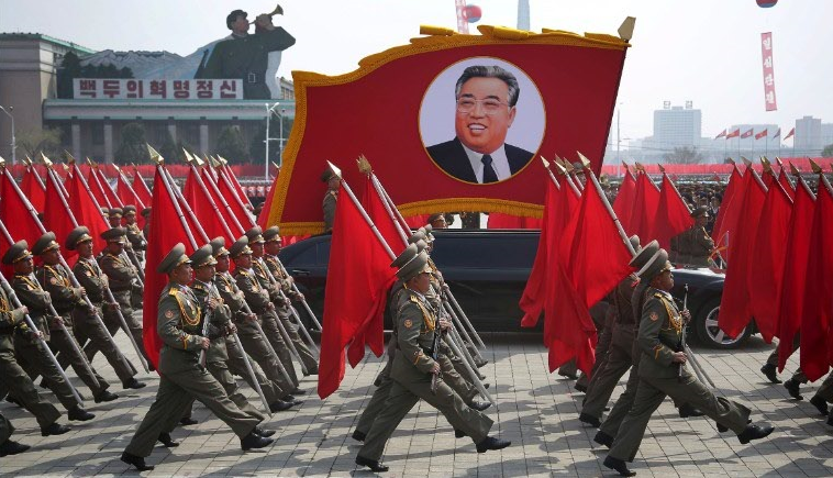 North Korea Day of the Sun parade