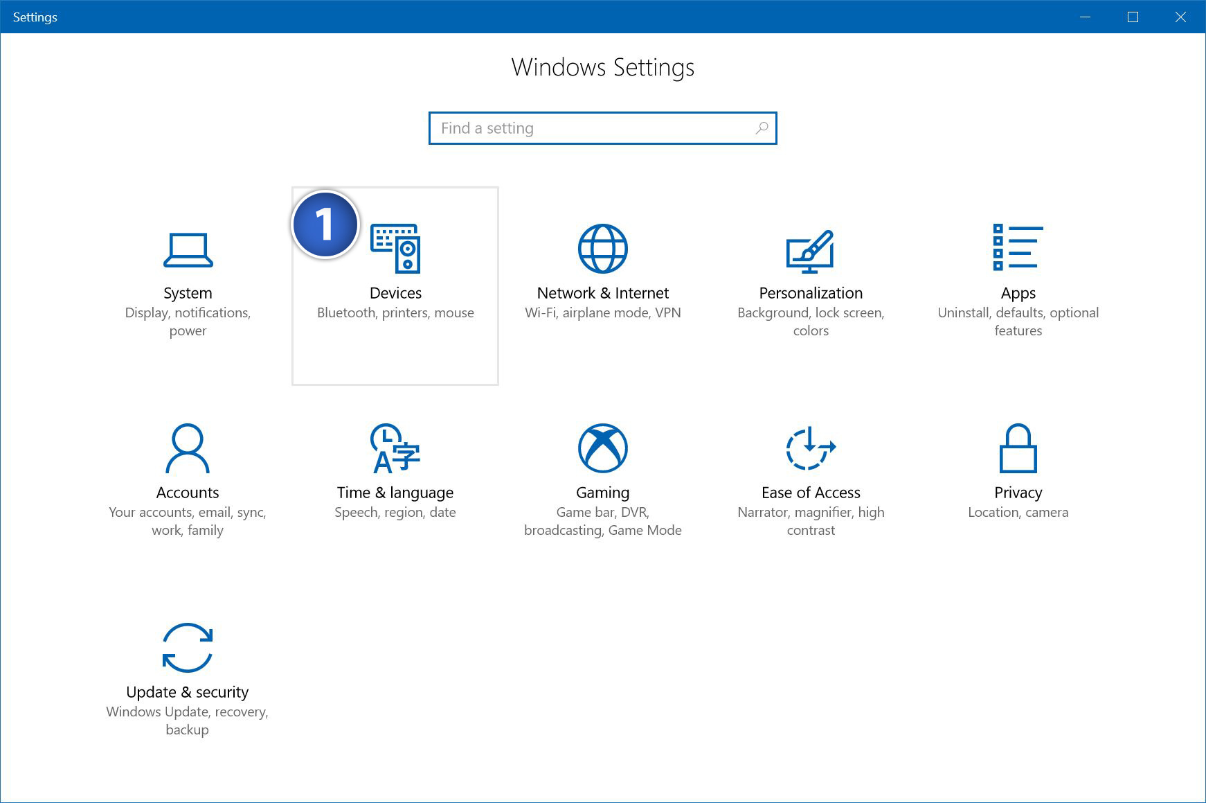 how to change preferences on windows 10